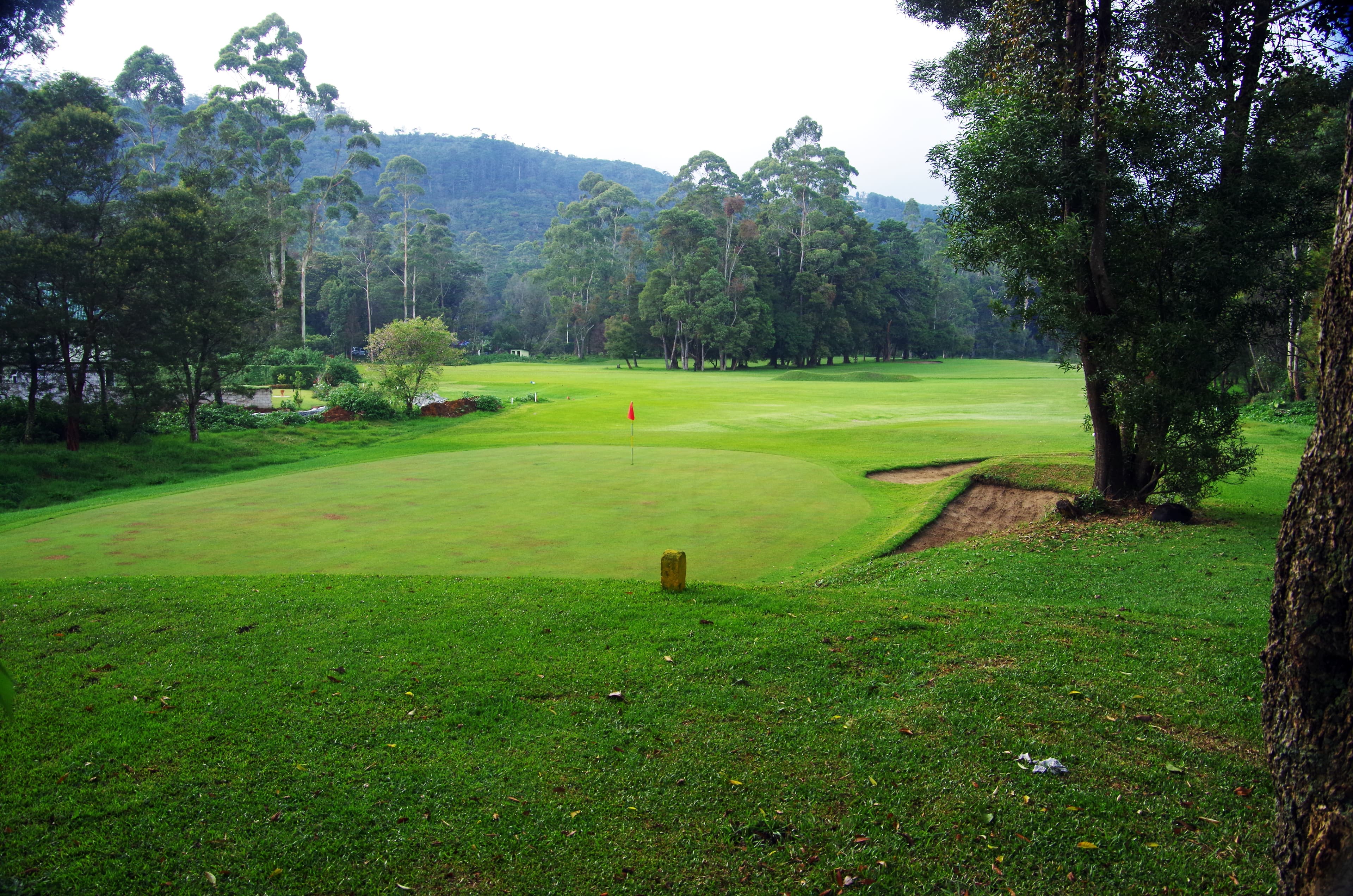 The green course of Nuwara Eliya Golf Club in Sri Lanka’s high country
