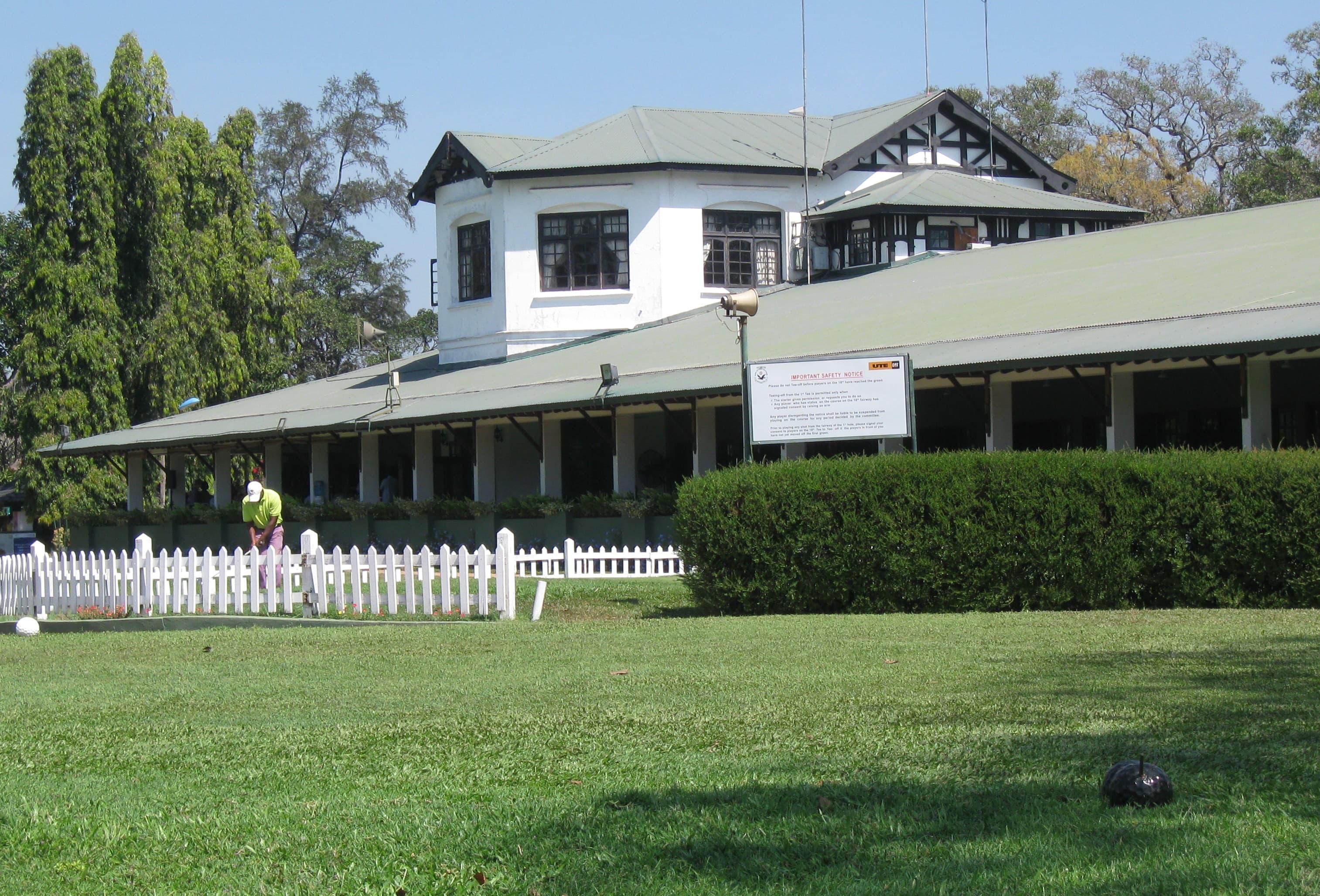 The clubhouse and grounds of Royal Colombo Golf Club